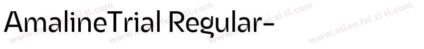 AmalineTrial Regular字体转换